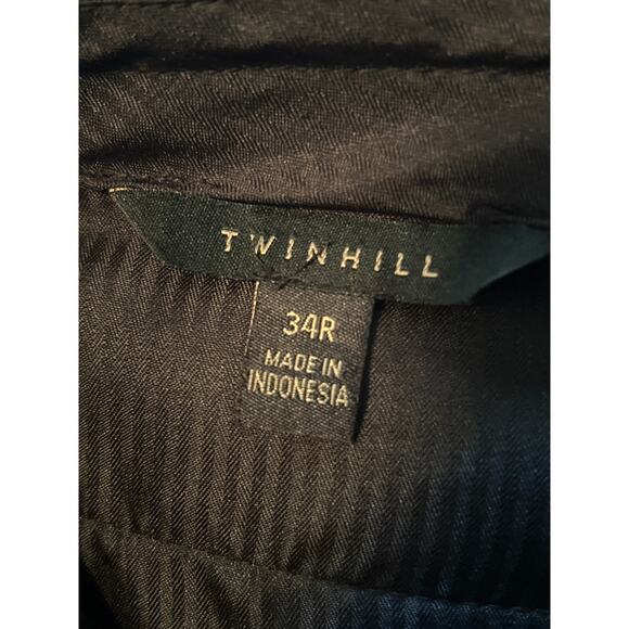 VGUC Twinhill Dress Pants Men's Sie 34R Light Gray Pockets Belt Loops - Picture 3 of 6